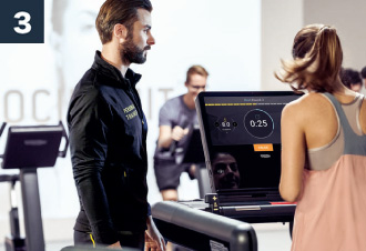 続く各ステーションでは、あなたの姿勢と設定によってプリセットされています